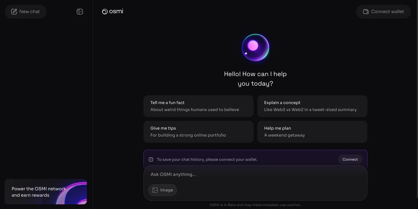 OSMI chat interface